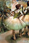 Famous Green Paintings - Dancers, Pink and Green I